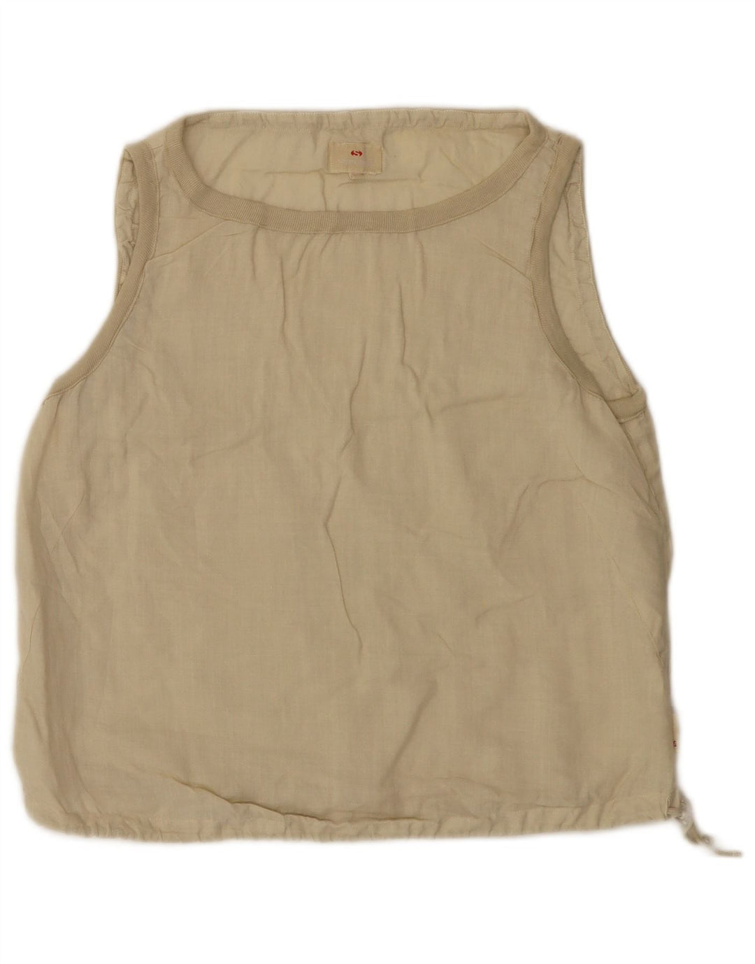 Top Blusa Senza Maniche Donna Superga IT 48 XL Lino Beige