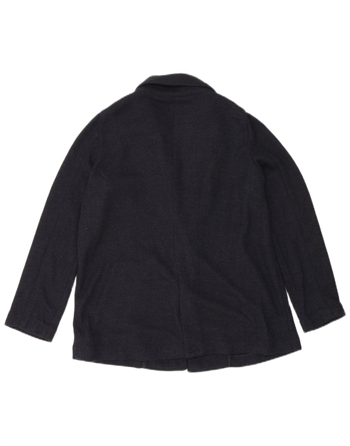 Giacca blazer oversize a 1 bottone da donna Zara UK 6 XS poliestere blu navy