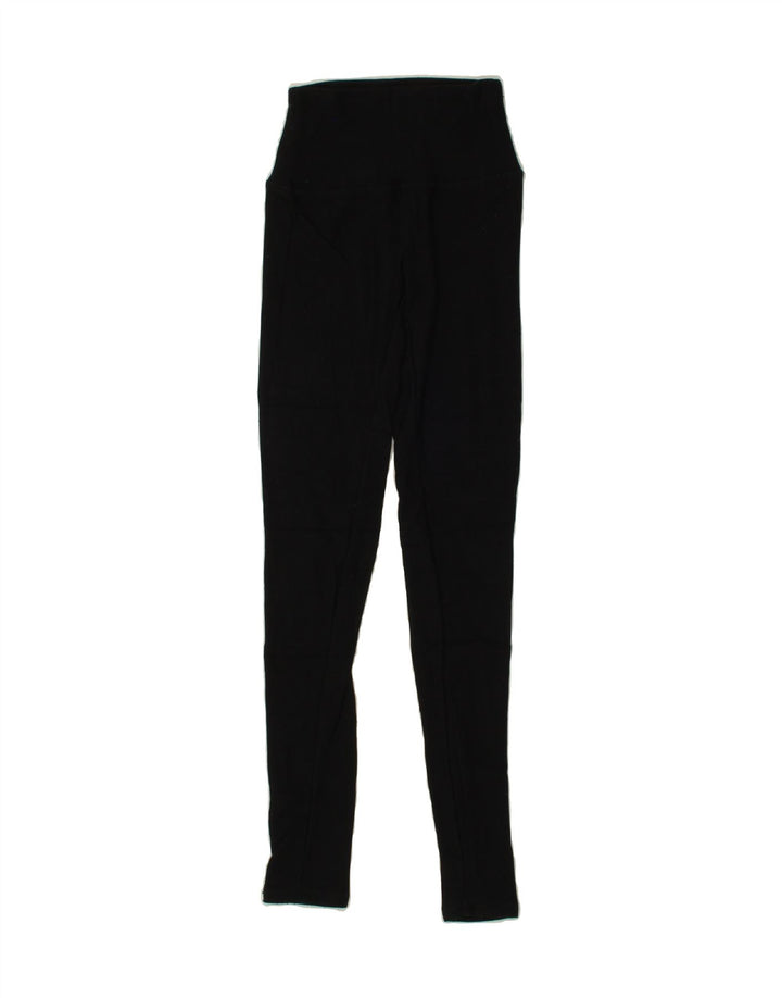 ORVIS Womens Leggings UK 6 XS Black Modal Vintage Orvis and Second-Hand Orvis from Messina Hembry 
