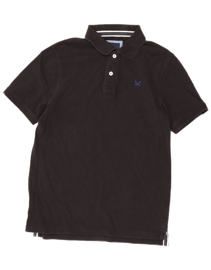 Crew Clothing Polo da uomo in cotone nero medio