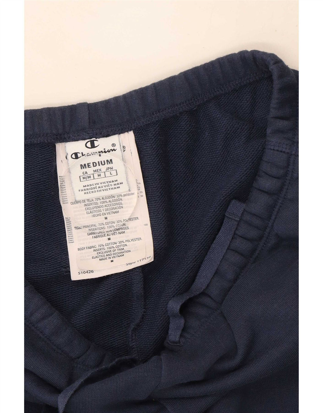 Pantaloni da tuta da donna Champion UK 14 cotone blu navy medio