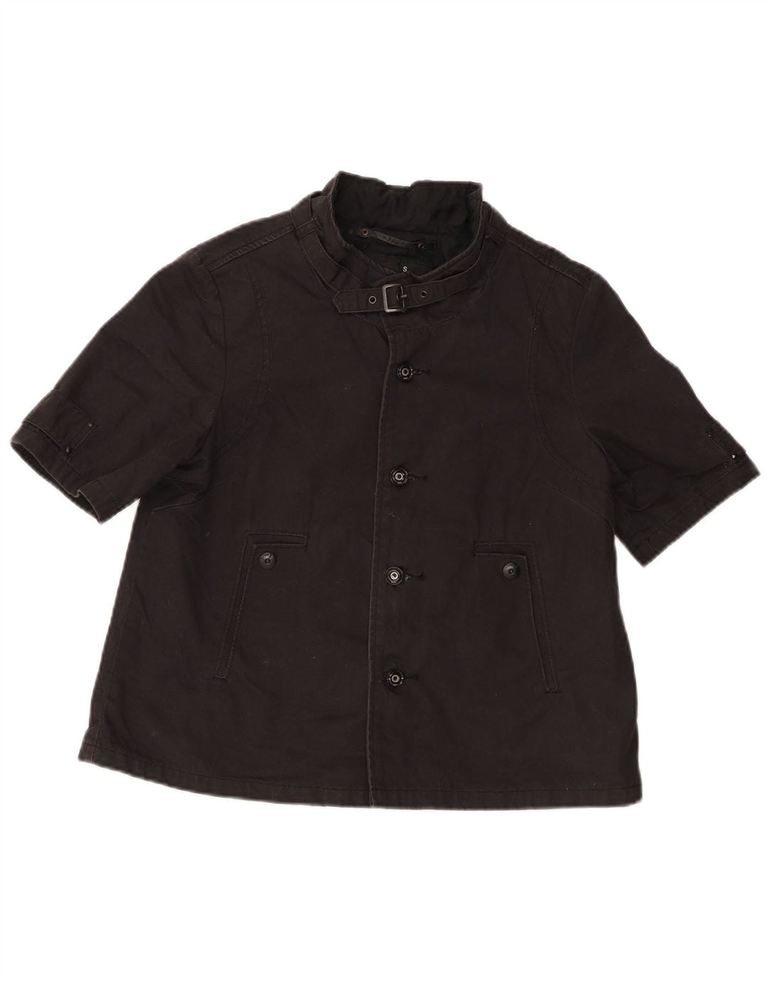 Giubbotto bomber a maniche corte da donna G-Star UK 10 piccolo cotone nero