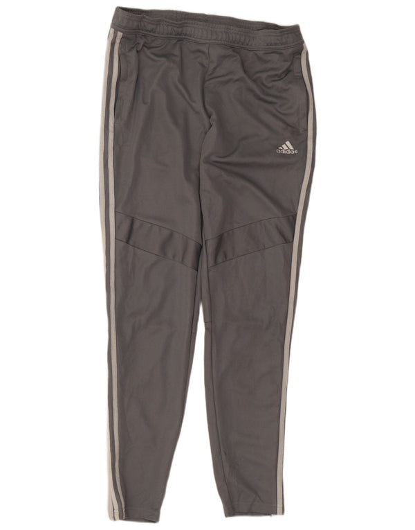 Pantaloni da tuta da donna Adidas UK 12/14 Poliestere grigio medio