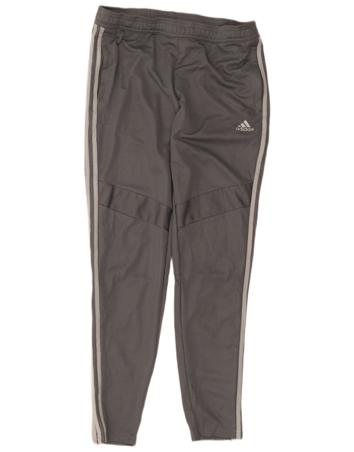 Pantaloni da tuta da donna Adidas UK 12/14 Poliestere grigio medio