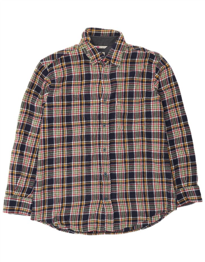 Think Pink Camicia da uomo in flanella XL Blu navy a quadri in acrilico