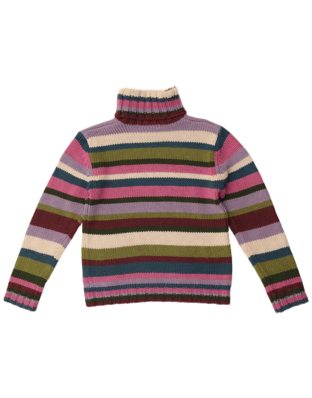 Maglione maglione collo alto Zara Trafaluc da donna UK 14 grande multicolore