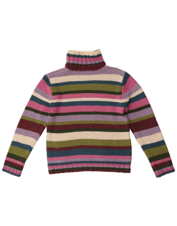 Maglione maglione collo alto Zara Trafaluc da donna UK 14 grande multicolore