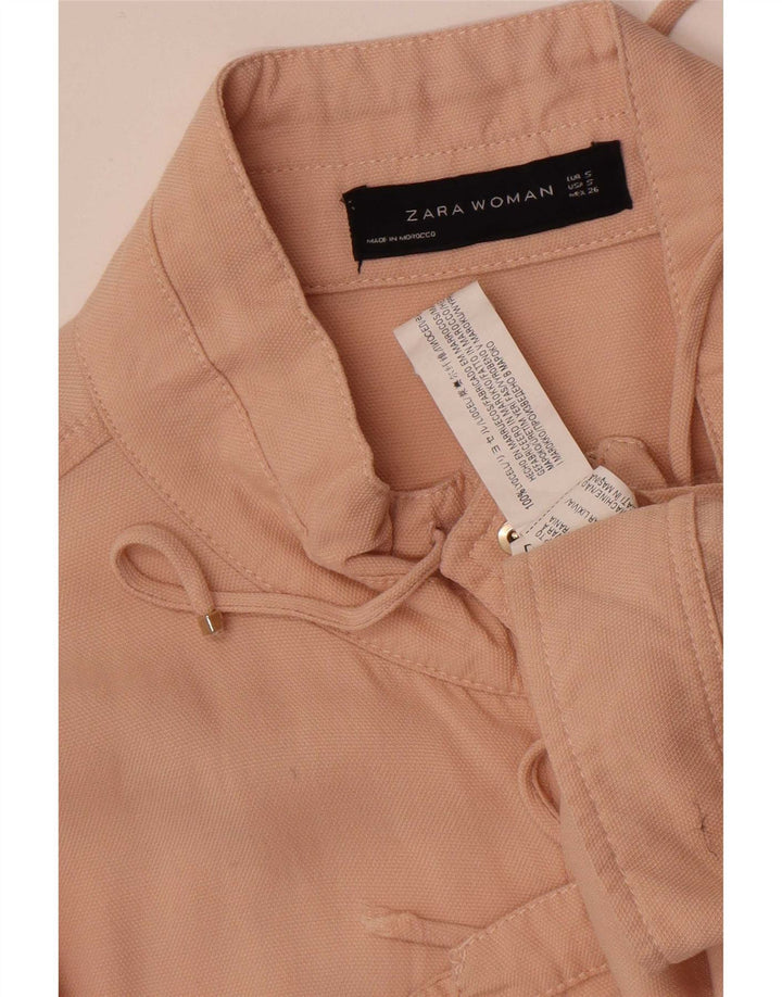 Giubbotto bomber oversize da donna Zara UK 10 piccolo Lyocell rosa