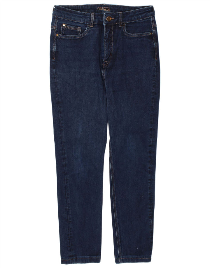 Jeans slim da donna Magic UK 12 medio W30 L26 cotone blu navy