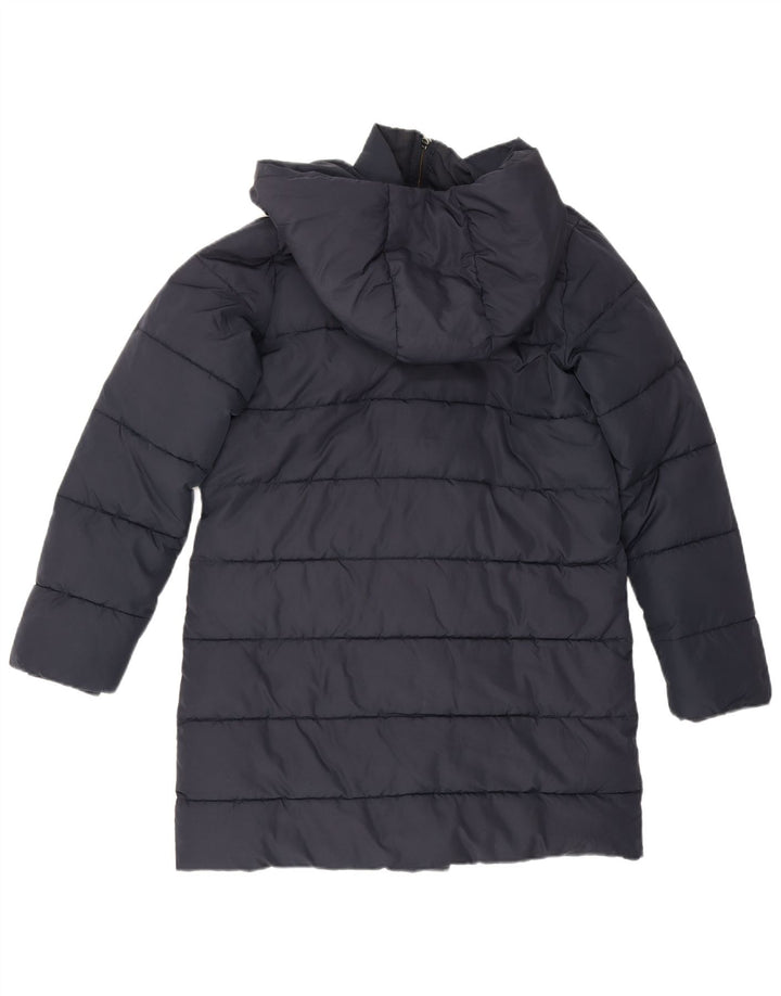 Cappotto imbottito oversize con cappuccio da donna Hobbs UK 8 piccolo in poliestere blu navy