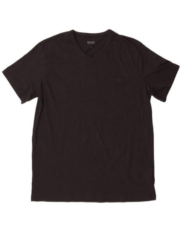 T-shirt da uomo HUGO BOSS XL nera in cotone