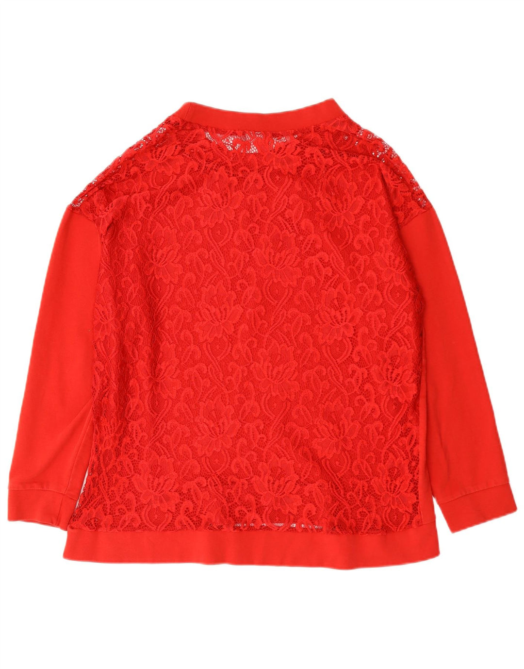 PIAZZA ITALIA Camicetta da donna Top UK 16 Grande rosso floreale