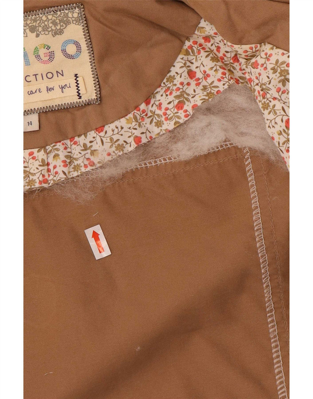 Giacca pratica con cappuccio Indigo da donna Marks & Spencer UK 14 Large Beige