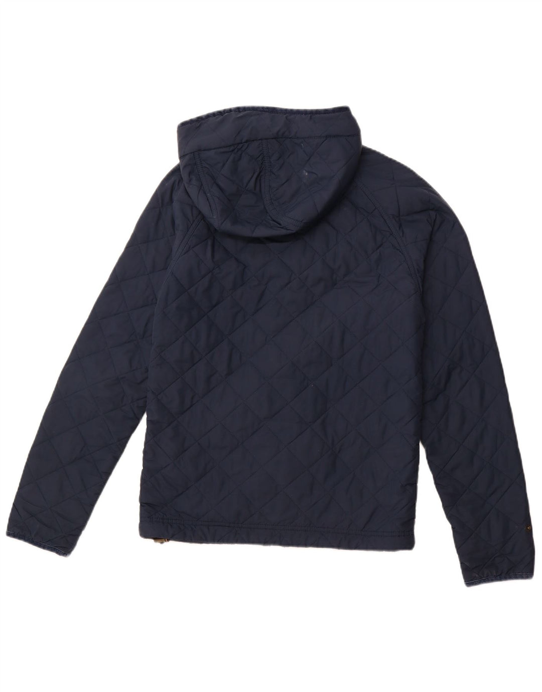 JACK WILLS Giacca trapuntata con cappuccio da uomo UK 34 XS Poliestere blu navy