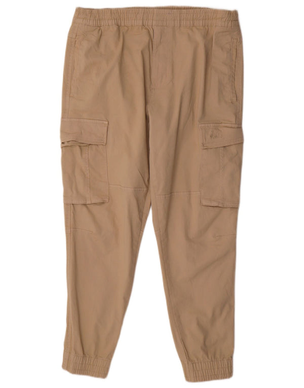 Pantaloni cargo da jogging da uomo Zara EU 44 Large W34 L29 Cotone beige