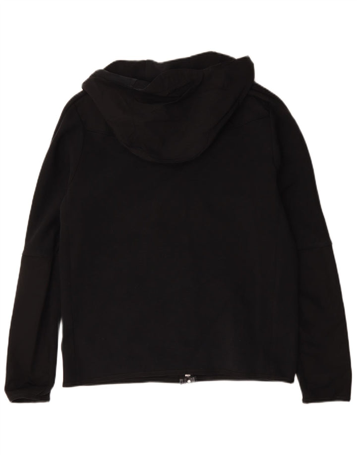 Felpa con cappuccio e zip Nike da uomo in cotone nero medio