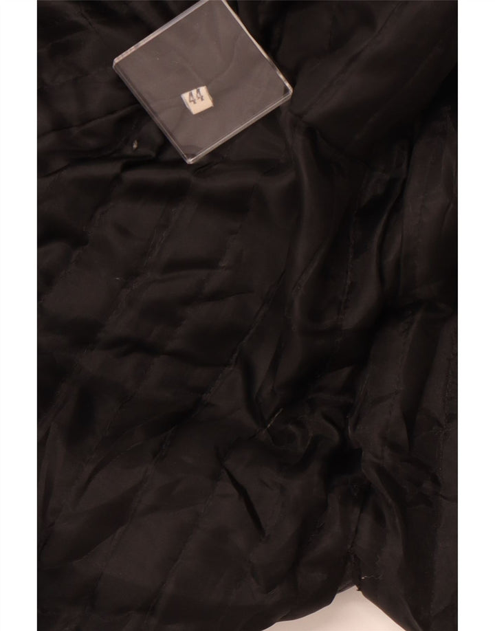 Cappotto in Pelle Donna VINTAGE IT 44 Medio Nero