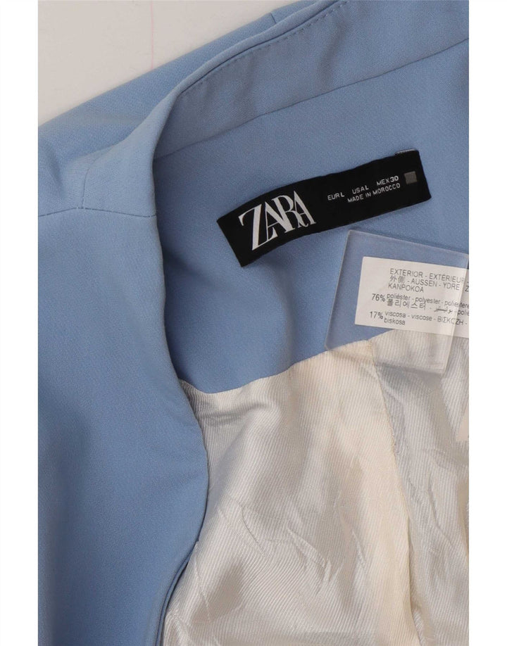 Giacca blazer da donna Zara UK 16 grande poliestere blu