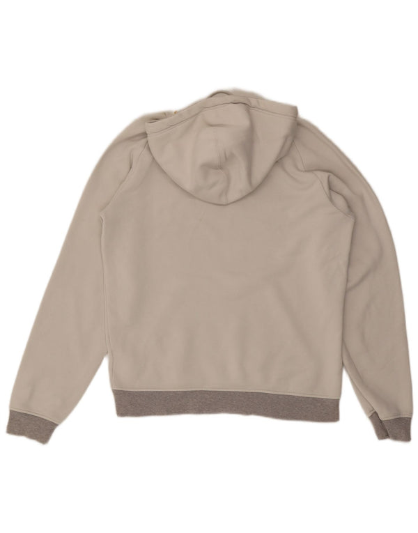 Felpa con cappuccio grafica da uomo Adidas, cotone color block bianco medio