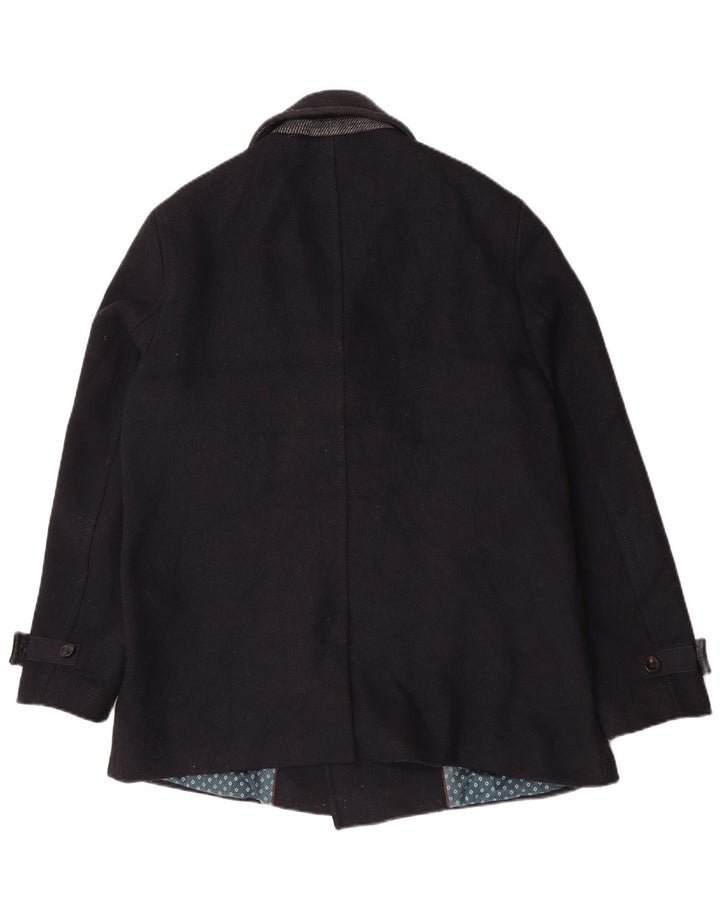 Cappotto da marinaio da uomo Ted Baker taglia 6 2XL lana nera