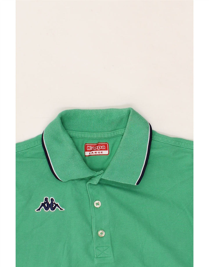 KAPPA Mens Polo Shirt Large Green Vintage Kappa and Second-Hand Kappa from Messina Hembry 
