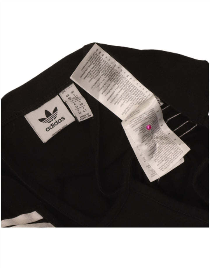 Top corto da donna Adidas UK 10 piccolo cotone nero