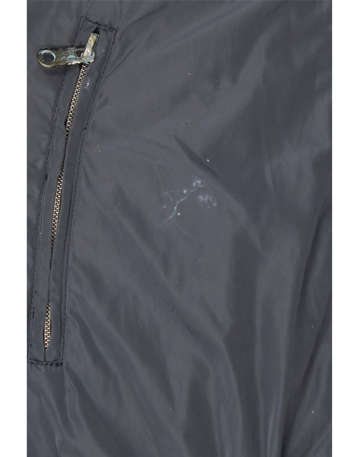 Impermeabile con cappuccio da donna BENETTON UK 10 piccolo poliestere blu navy