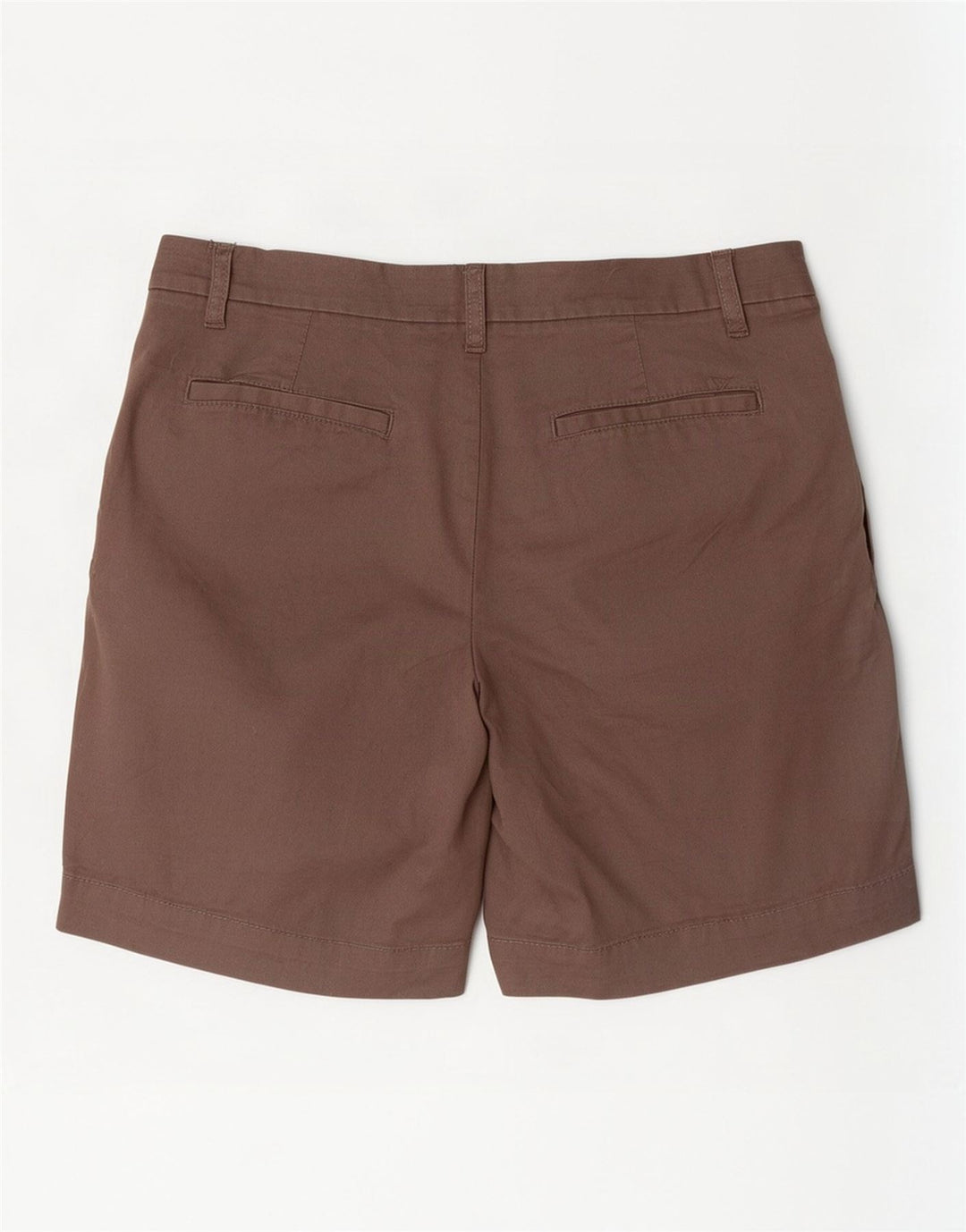 Pantaloncini chino da donna Marks & Spencer UK 12 medi W32 cotone marrone
