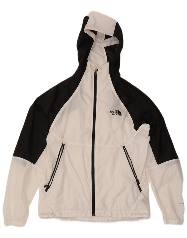 Giacca antipioggia da uomo con cappuccio The North Face UK 36 Small White Colourblock