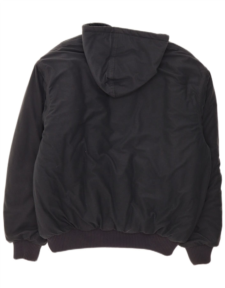 Giacca imbottita con cappuccio da uomo Polar King UK 42 XL poliestere blu navy