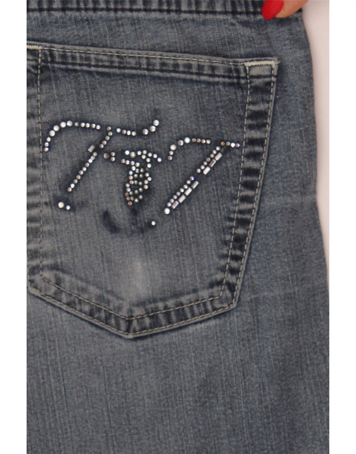 TRUSSARDI Womens Straight Jeans W24 L32 Blue Cotton Vintage Trussardi and Second-Hand Trussardi from Messina Hembry 