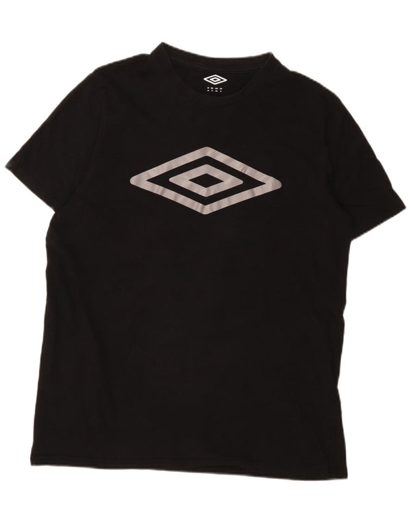 T-shirt grafica da uomo Umbro Top XL in cotone nero