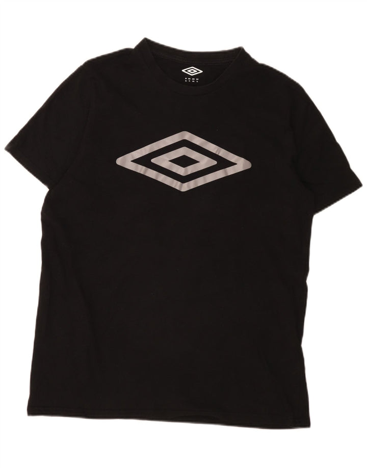 T-shirt grafica da uomo Umbro Top XL in cotone nero