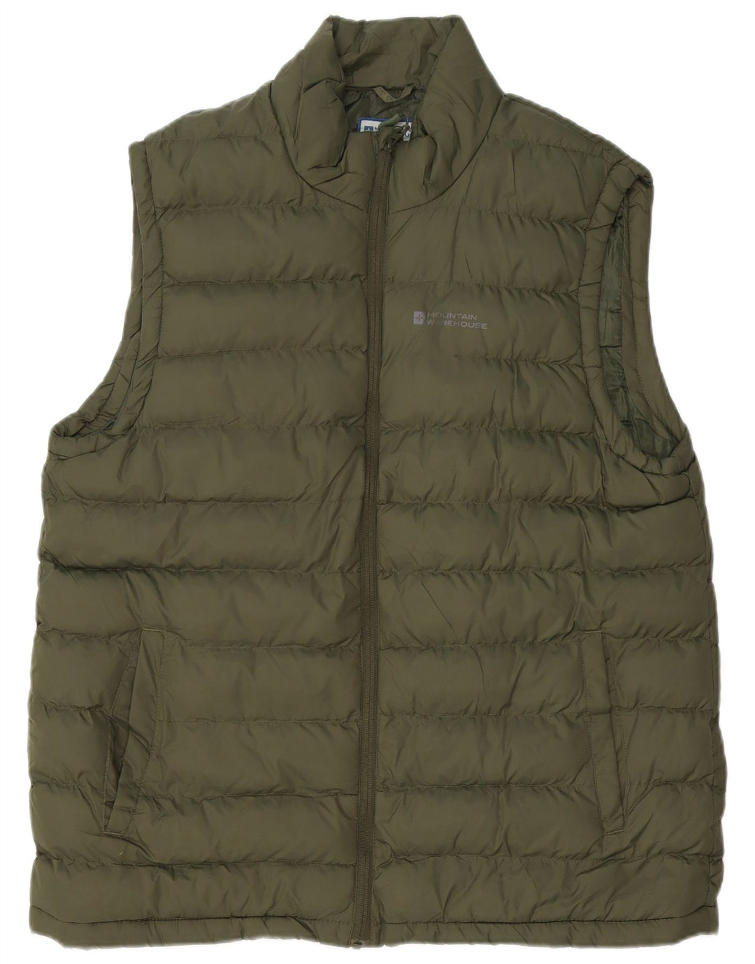 MOUNTAIN WAREHOUSE Gilet imbottito da uomo UK 42 XL Nylon kaki
