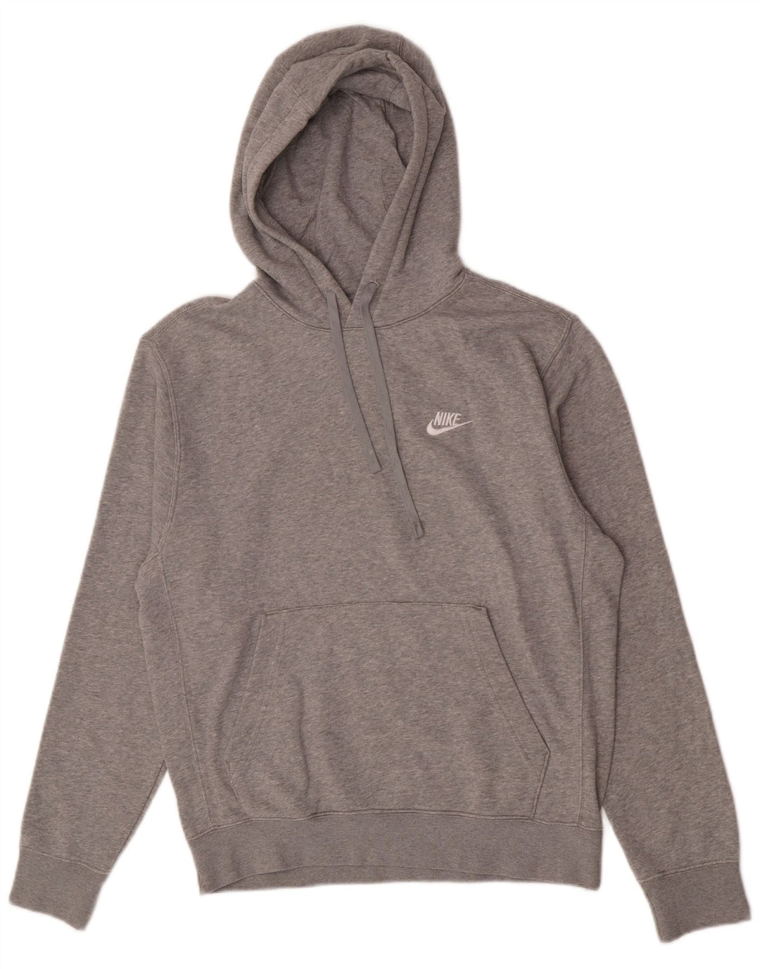 Felpa con cappuccio da uomo Nike Small in cotone chiazzato grigio
