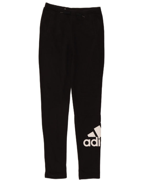 Pantaloni da tuta grafica da ragazza Adidas 14-15 anni in cotone nero