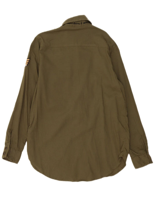 Camicia militare da donna Roxy US 4 Small Khaki Lyocell
