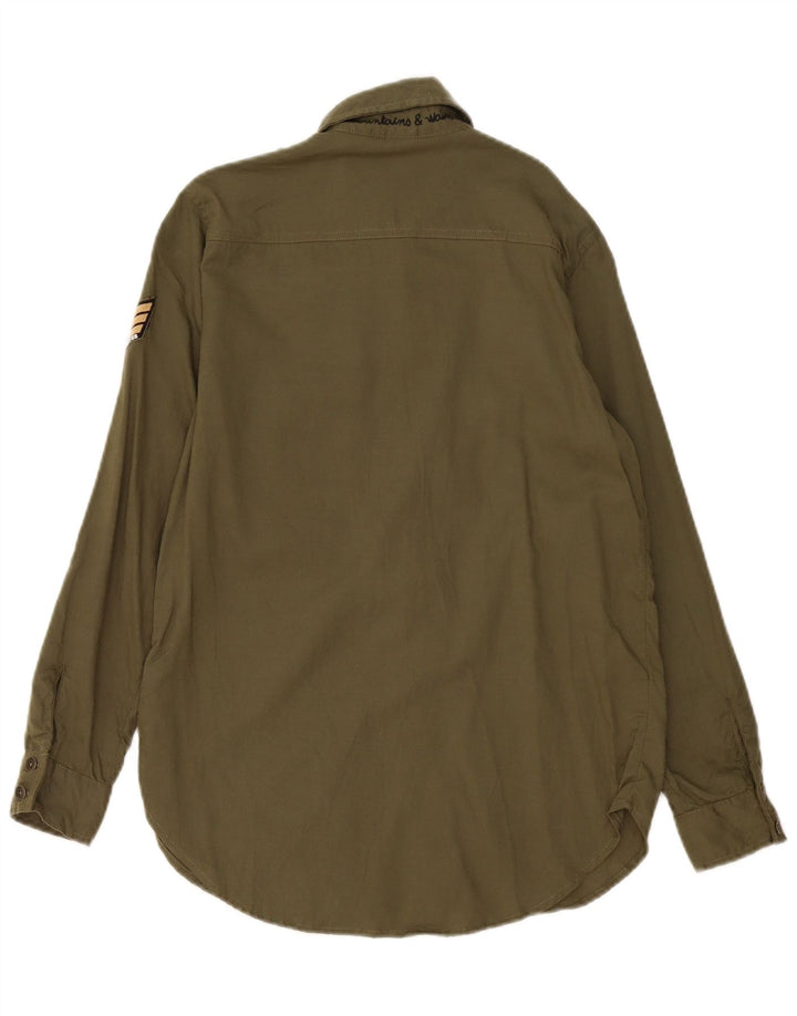 Camicia militare da donna Roxy US 4 Small Khaki Lyocell