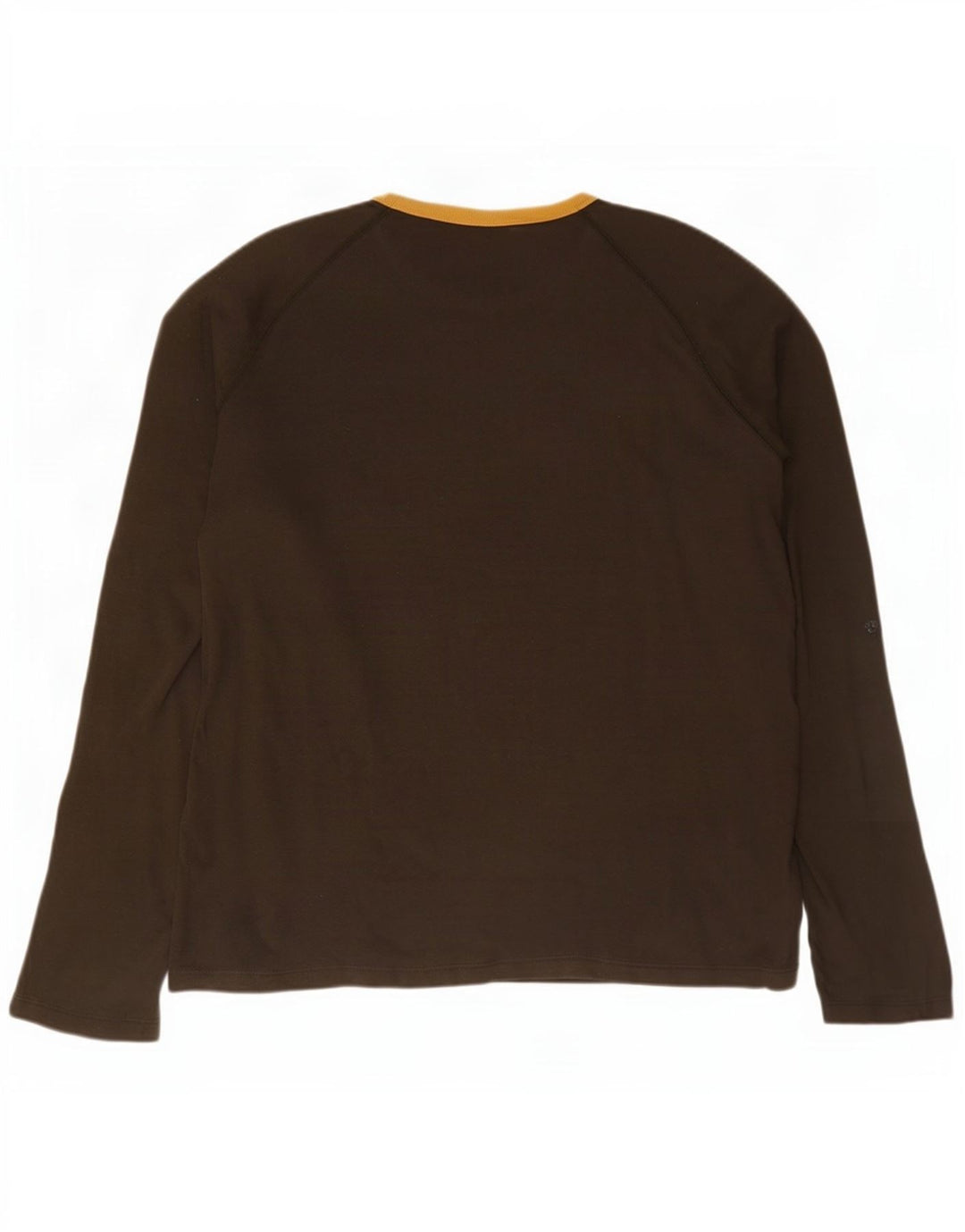 Woolrich Uomo Graphic Top Manica Lunga 2XL Cotone Marrone