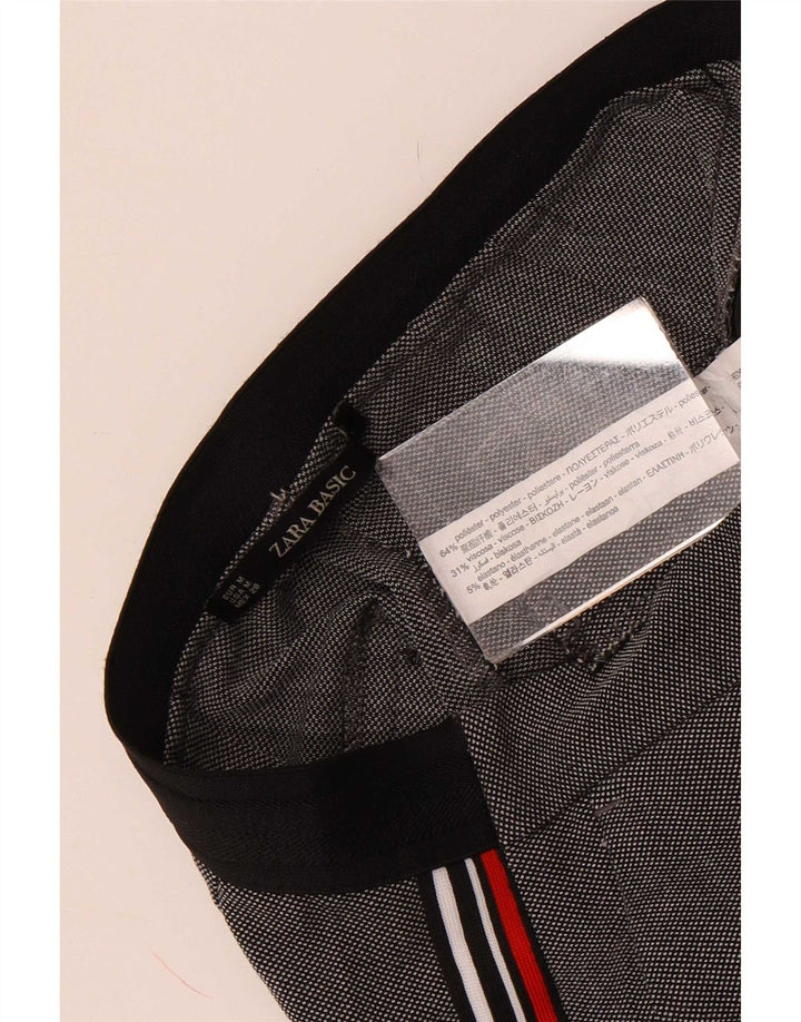 Pantaloni chino slim da donna Zara medi W28 L27 poliestere color block grigio