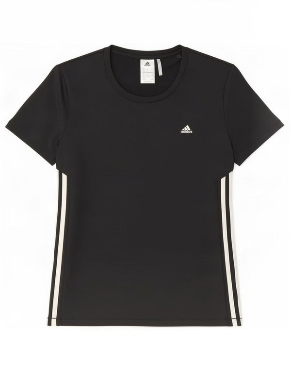 T-shirt Adidas Climalite da donna Top UK 12/14 poliestere nero medio