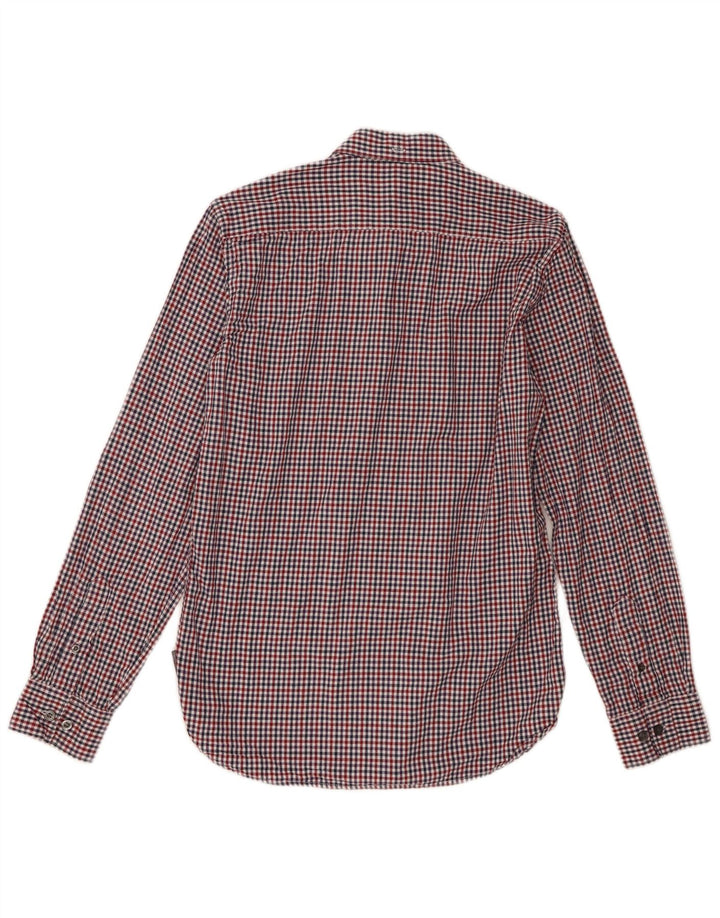 Camicia da uomo French Connection piccola in cotone a quadretti multicolore
