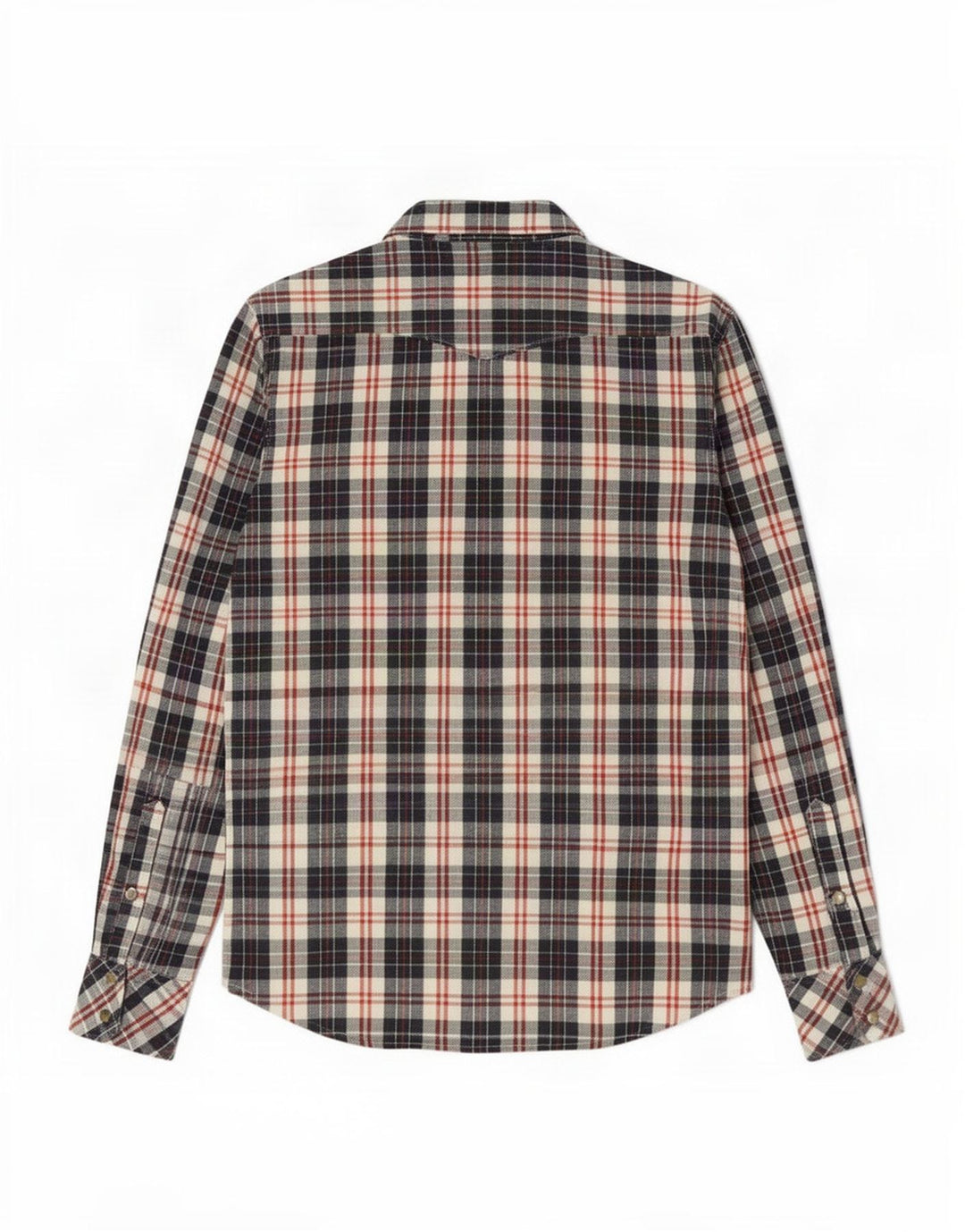 Camicia in flanella da uomo Lee in cotone scozzese medio blu navy