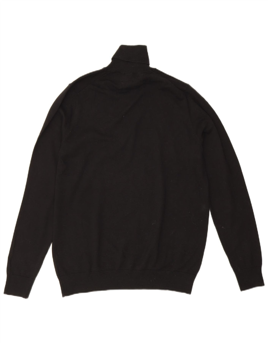 Maglione maglione a collo alto da donna Marks & Spencer UK 14 cotone nero medio