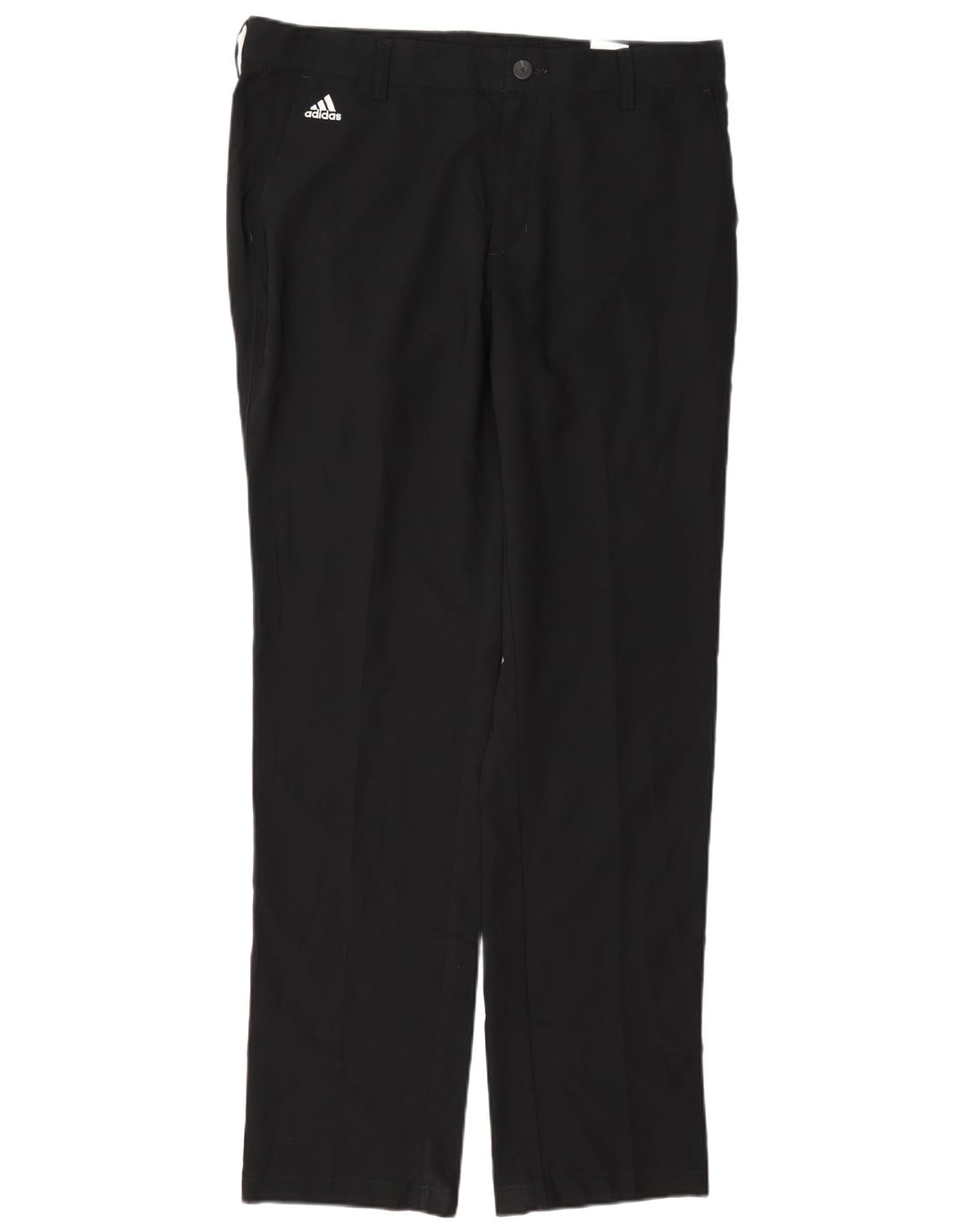 Pantaloni chino dritti Adidas Climalite da uomo W34 L34 poliestere nero