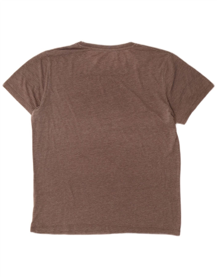 Jack & Jones T-shirt grafica da uomo Top grande in poliestere chiazzato grigio