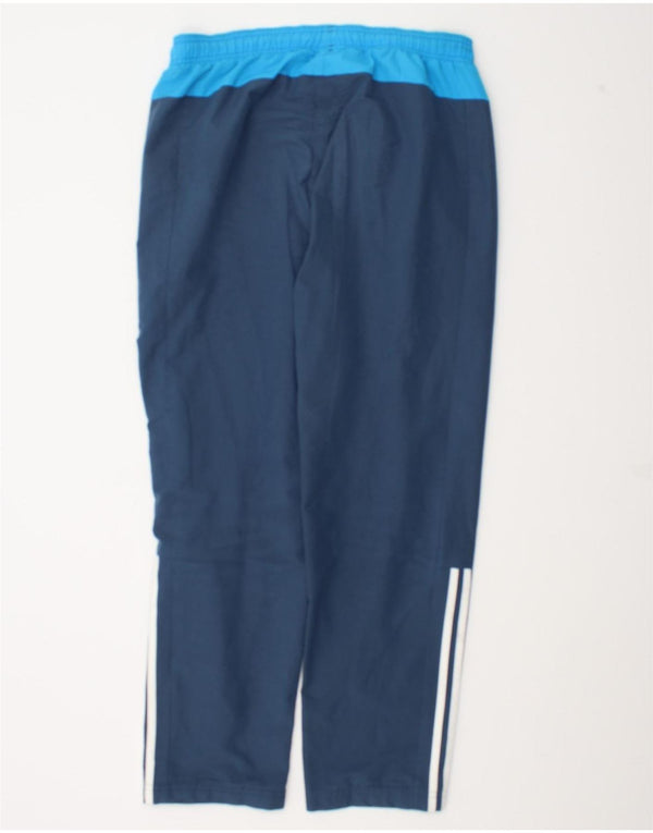 Pantaloni da tuta da uomo Adidas UK 40/42 Medium Blu Navy Colourblock