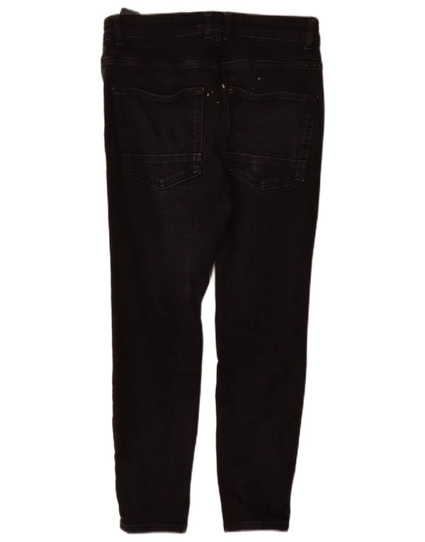 Jeans skinny da uomo Zara EU 42 Large W32 L27 Cotone nero