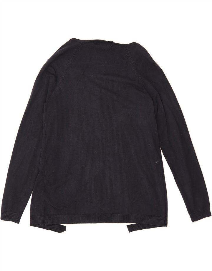 MICHAEL KORS Womens Cardigan Sweater UK 14 Large Navy Blue Rayon Vintage Michael Kors and Second-Hand Michael Kors from Messina Hembry 