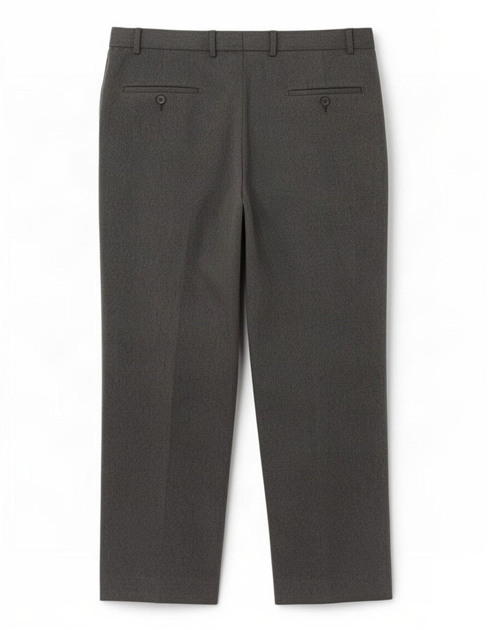 Pantaloni da abito con pegging da uomo Marks & Spencer W38 L29 poliestere grigio